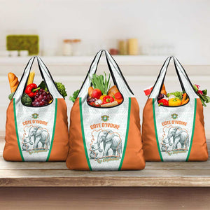 Ivory Coast Football Grocery Bag 2026 Cote d'Ivoire Les Elephants White Version - African Pride
