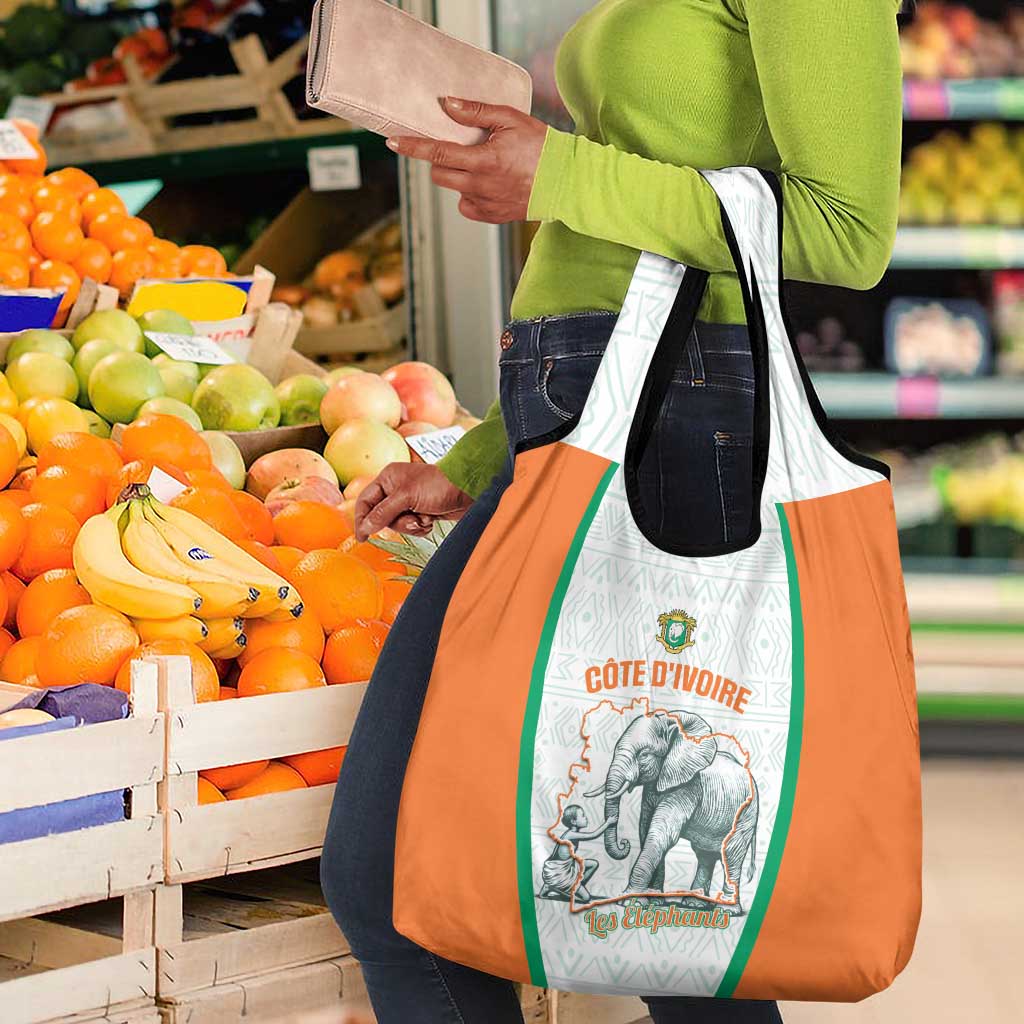 Ivory Coast Football Grocery Bag 2026 Cote d'Ivoire Les Elephants White Version - African Pride