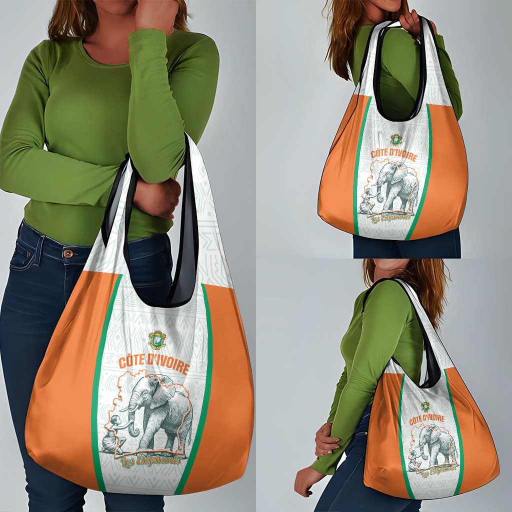 Ivory Coast Football Grocery Bag 2026 Cote d'Ivoire Les Elephants White Version - African Pride
