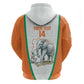 Custom Ivory Coast Football Hoodie 2026 Cote d'Ivoire Les Elephants White Version - African Pride