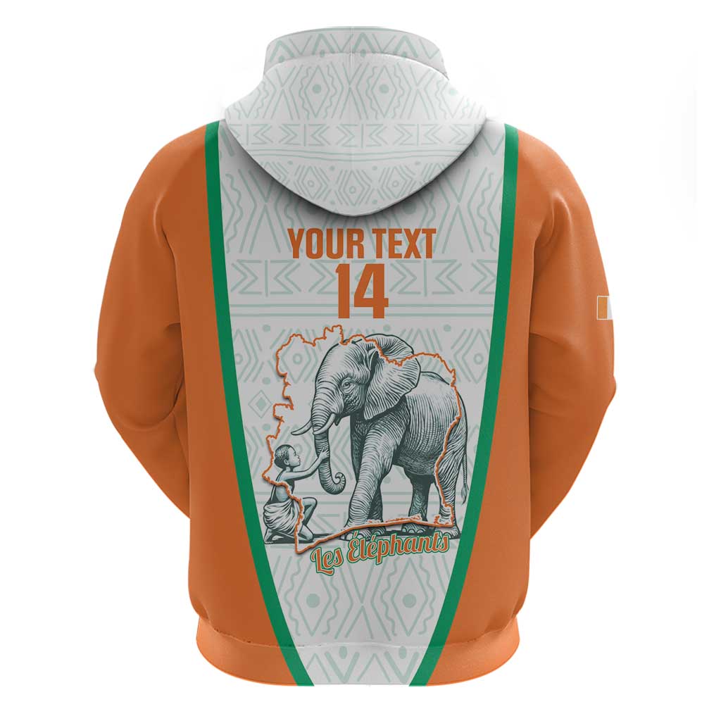 Custom Ivory Coast Football Hoodie 2026 Cote d'Ivoire Les Elephants White Version - African Pride