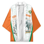 Custom Ivory Coast Football Kimono 2026 Cote d'Ivoire Les Elephants White Version - African Pride
