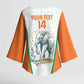 Custom Ivory Coast Football Kimono Sleeve Blouse 2026 Cote d'Ivoire Les Elephants White Version - African Pride