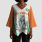 Custom Ivory Coast Football Kimono Sleeve Blouse 2026 Cote d'Ivoire Les Elephants White Version - African Pride
