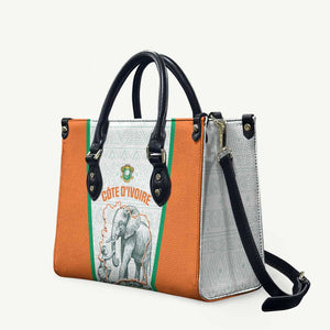 Ivory Coast Football Leather Bag 2026 Cote d'Ivoire Les Elephants White Version - African Pride