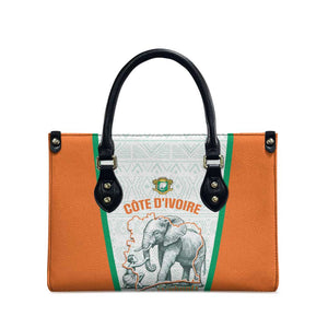Ivory Coast Football Leather Bag 2026 Cote d'Ivoire Les Elephants White Version - African Pride