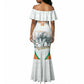 Custom Ivory Coast Football Mermaid Dress 2026 Cote d'Ivoire Les Elephants White Version LT14