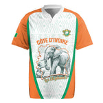 Custom Ivory Coast Football Rugby Jersey 2026 Cote d'Ivoire Les Elephants White Version LT14