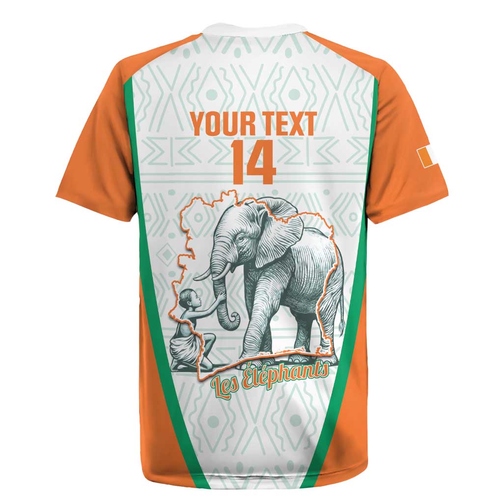 Custom Ivory Coast Football Rugby Jersey 2026 Cote d'Ivoire Les Elephants White Version LT14