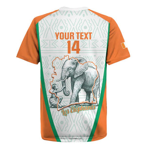 Custom Ivory Coast Football Rugby Jersey 2026 Cote d'Ivoire Les Elephants White Version LT14