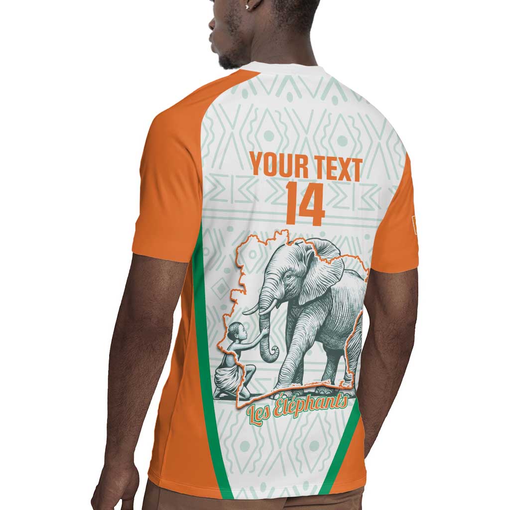 Custom Ivory Coast Football Rugby Jersey 2026 Cote d'Ivoire Les Elephants White Version LT14