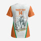 Custom Ivory Coast Football Scrub Top 2026 Cote d'Ivoire Les Elephants White Version - African Pride