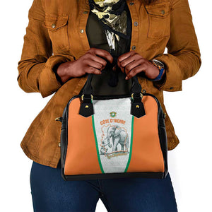 Ivory Coast Football Shoulder Handbag 2026 Cote d'Ivoire Les Elephants White Version - African Pride