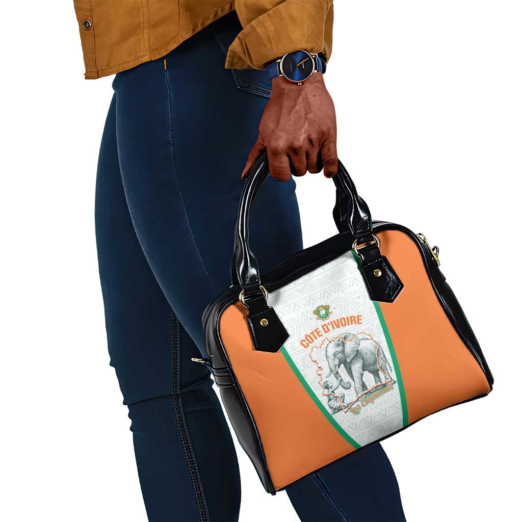 Ivory Coast Football Shoulder Handbag 2026 Cote d'Ivoire Les Elephants White Version - African Pride