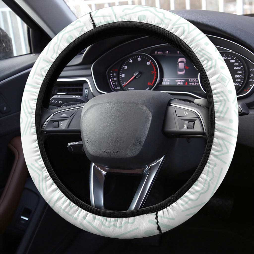 Ivory Coast Football Steering Wheel Cover 2026 Cote d'Ivoire Les Elephants White Version - African Pride