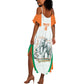 Custom Ivory Coast Football Summer Maxi Dress 2026 Cote d'Ivoire Les Elephants White Version LT14