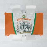 Ivory Coast Football Tablecloth 2026 Cote d'Ivoire Les Elephants White Version - African Pride