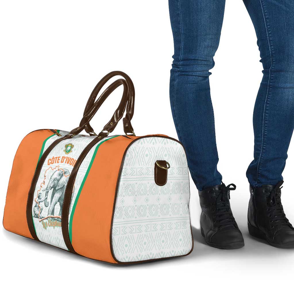 Ivory Coast Football Travel Bag 2026 Cote d'Ivoire Les Elephants White Version - African Pride