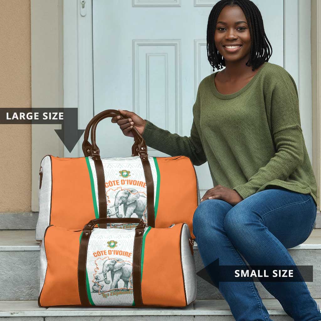 Ivory Coast Football Travel Bag 2026 Cote d'Ivoire Les Elephants White Version - African Pride