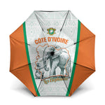 Ivory Coast Football Umbrella 2026 Cote d'Ivoire Les Elephants White Version - African Pride