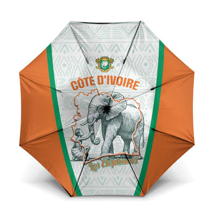Ivory Coast Football Umbrella 2026 Cote d'Ivoire Les Elephants White Version - African Pride