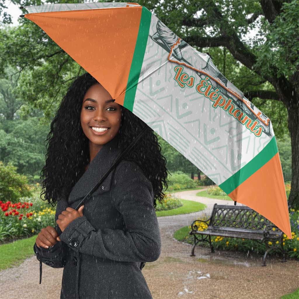 Ivory Coast Football Umbrella 2026 Cote d'Ivoire Les Elephants White Version - African Pride