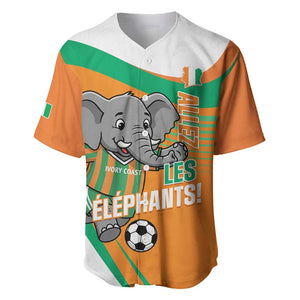 Custom Ivory Coast Football Baseball Jersey 2026 Allez Les Elephants Cute Mascot LT14