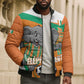 Custom Ivory Coast Football Bomber Puffer Jacket 2026 Allez Les Elephants Cute Mascot - African Pride