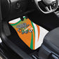 Custom Ivory Coast Football Car Mats 2026 Allez Les Elephants Cute Mascot - African Pride