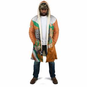 Custom Ivory Coast Football Cloak 2026 Allez Les Elephants Cute Mascot - African Pride