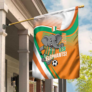 Ivory Coast Football Garden Flag 2026 Allez Les Elephants Cute Mascot - African Pride