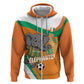 Custom Ivory Coast Football Hoodie 2026 Allez Les Elephants Cute Mascot - African Pride
