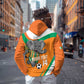 Custom Ivory Coast Football Hoodie 2026 Allez Les Elephants Cute Mascot - African Pride
