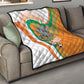 Ivory Coast Football Quilt 2026 Allez Les Elephants Cute Mascot - African Pride