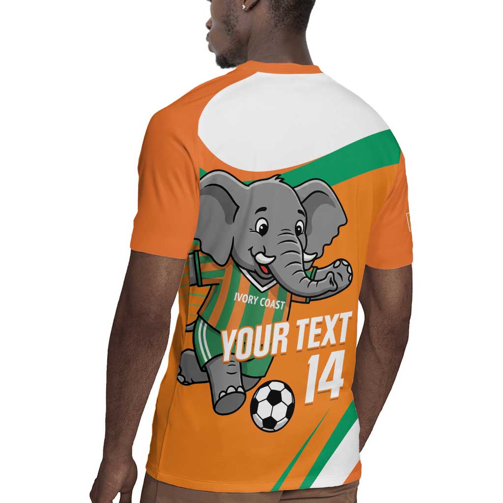 Custom Ivory Coast Football Rugby Jersey 2026 Allez Les Elephants Cute Mascot LT14