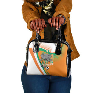 Ivory Coast Football Shoulder Handbag 2026 Allez Les Elephants Cute Mascot - African Pride