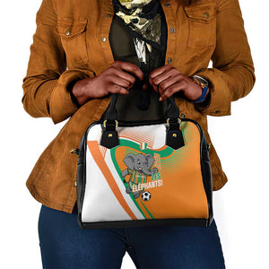 Ivory Coast Football Shoulder Handbag 2026 Allez Les Elephants Cute Mascot - African Pride