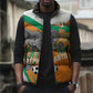 Custom Ivory Coast Football Sleeveless Puffer Jacket 2026 Allez Les Elephants Cute Mascot - African Pride