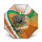 Ivory Coast Football Umbrella 2026 Allez Les Elephants Cute Mascot - African Pride