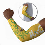 Custom South Africa Soccer Arm Sleeves 2026 Bafana Bafana Go Boys Protea - African Pride