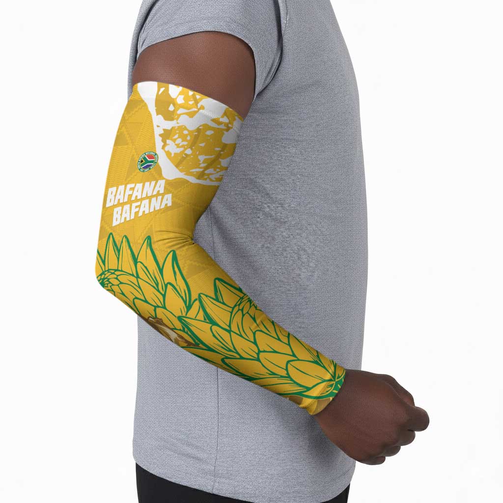 Custom South Africa Soccer Arm Sleeves 2026 Bafana Bafana Go Boys Protea - African Pride