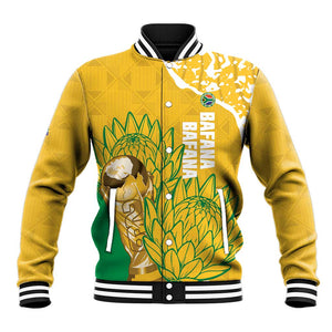 Custom South Africa Soccer Baseball Jacket 2026 Bafana Bafana Go Boys Protea - African Pride