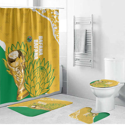 South Africa Soccer Bathroom Set 2026 Bafana Bafana Go Boys Protea - African Pride