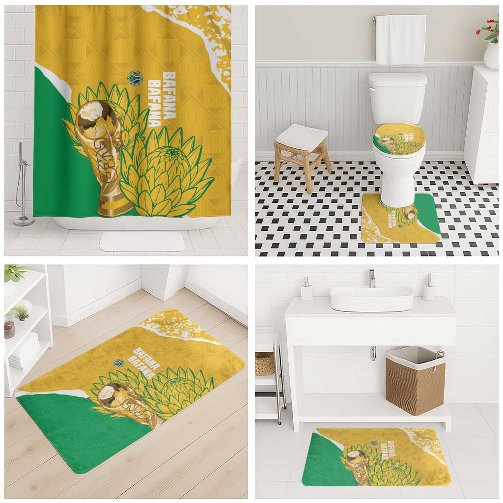 South Africa Soccer Bathroom Set 2026 Bafana Bafana Go Boys Protea - African Pride