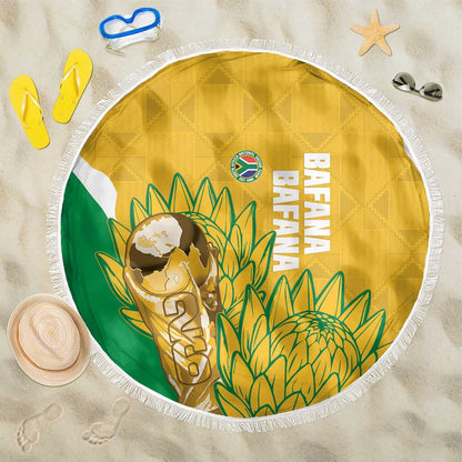 South Africa Soccer Beach Blanket 2026 Bafana Bafana Go Boys Protea - African Pride