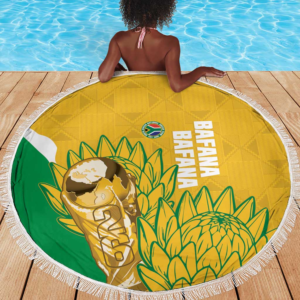 South Africa Soccer Beach Blanket 2026 Bafana Bafana Go Boys Protea - African Pride