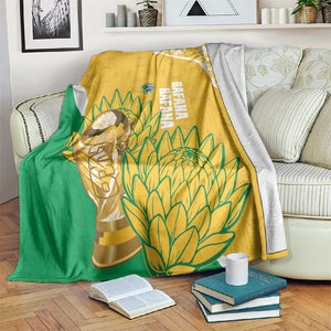 South Africa Soccer Blanket 2026 Bafana Bafana Go Boys Protea - African Pride