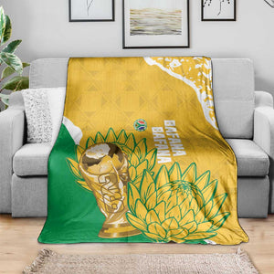 South Africa Soccer Blanket 2026 Bafana Bafana Go Boys Protea - African Pride