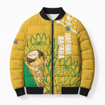 Custom South Africa Soccer Bomber Puffer Jacket 2026 Bafana Bafana Go Boys Protea - African Pride
