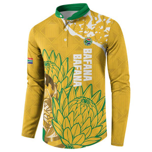 Custom South Africa Soccer Button Sweatshirt 2026 Bafana Bafana Go Boys Protea
